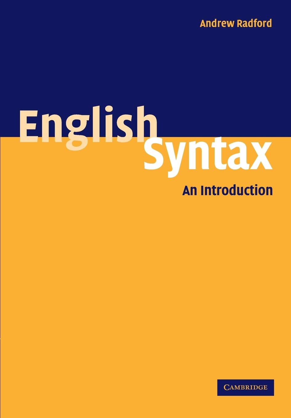 Amazon | English Syntax:An introduction | Radford, Andrew | Words